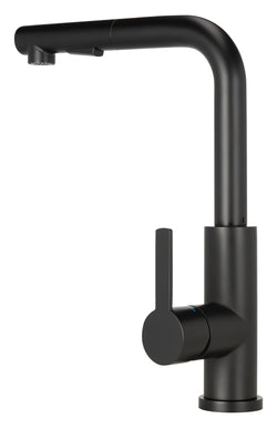 Stainless steel kitchen tap Mizzo Mauro Black with spray - brush function