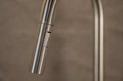 Stainless steel kitchen tap Mizzo Trigo with Spray - Brush function