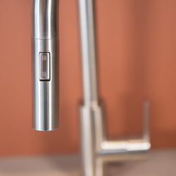 Stainless steel kitchen tap Mizzo Trigo with Spray - Brush function