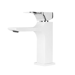 Mizzo Flucto bathroom mixer tap - White/Chrome
