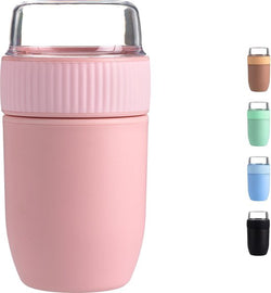 Yoghurtbeker to Go - Mueslibeker to Go 640ml (450ml + 190ml) - Lunch cup - Muesli Cup Coninx Yogo Pink