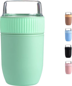 Yoghurtbeker to Go - Mueslibeker to Go 640ml (450ml + 190ml) - Lunch cup - Muesli Cup Coninx Yogo Green