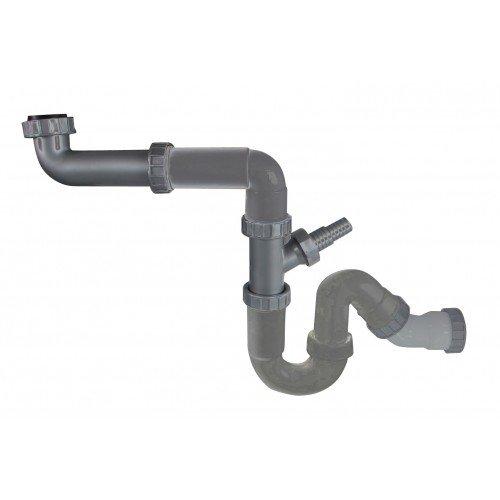 Mizzo single plumbing kit for kitchen sink. Space saving and multifunctional.